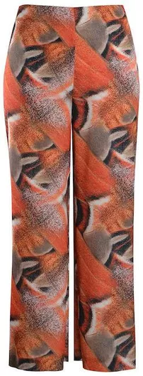 Mat Fashion Παντελόνα Γυναικεία Ψηλόμεση Υφασμάτινη Εμπριμέ Λεοπάρ