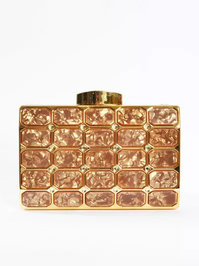 Mat Fashion 0043.8107 Γυναικεία Τσάντα Φάκελος Χειρός Καφέ