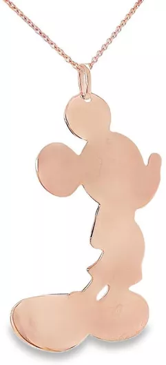 Κολιέ Disney Minnie MouseΡοζ Επιχρυσωμένο Ασήμι