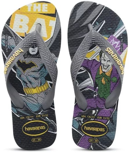 Havaianas Παιδικές Σαγιονάρες Γκρι Top Herois