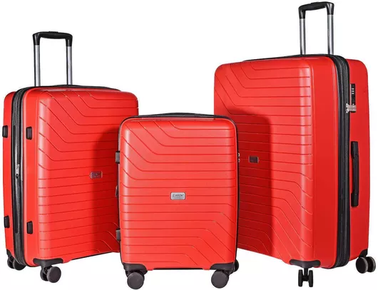 Βαλίτσα Ταξιδίου Lavor Μεσαία Σκληρή με 4 Ρόδες Κόκκινο