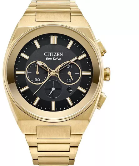 Ανδρικό Ρολόι Citizen Ανδρικό 43mm Μπαταρίας με Χρυσό Μεταλλικό Μπρασελέ