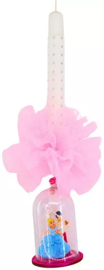 Πασχαλινή Λαμπάδα Στρογγυλή με Κουτί Πρίγκιπας