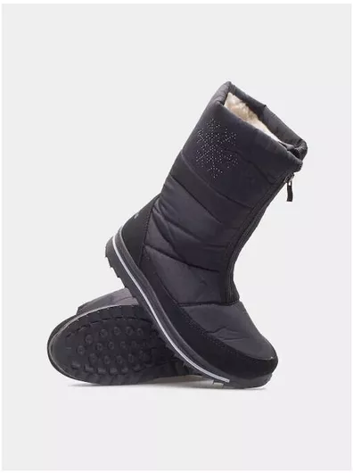 Progress Γυναικεία Μποτάκια Πλατφόρμα Μαύρο