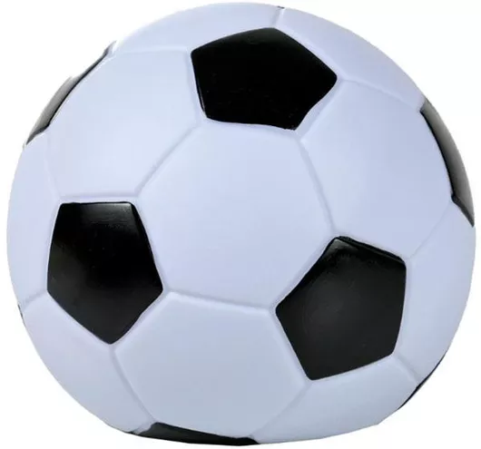 Κουμπαράς Πλαστικός Μπάλα Ποδοσφαίρου Μαύρο-λευκό 15x14εκ Δωρόσημο 14860