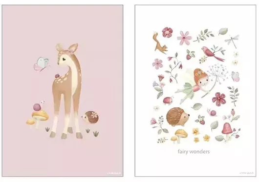 Little Dutch Πόστερ A3 Διπλής Όψης Fairy Wonders
