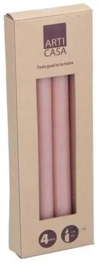 Atmosphera Διακοσμητικό Κερί Κηροπηγίου 25.5cm 4τμχ. Ροζ