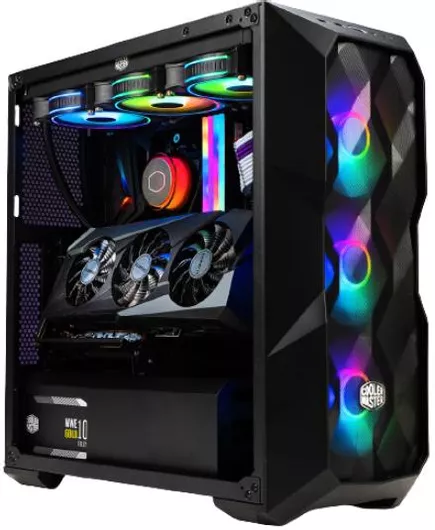 Gaming Desktop PC Vengeance Venom CoolerMaster Ryzen 7-5700X/32GB DDR4/512GB SSD/Radeon RX 6400/No OS