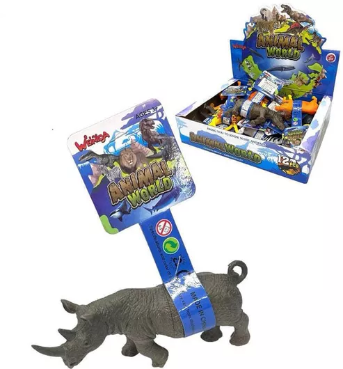 Παιχνίδι Μινιατούρα Πλαστικά Ζωάκια Ζούγκλας Γκρι 11εκ. (Διάφορα Σχέδια) 1τμχ