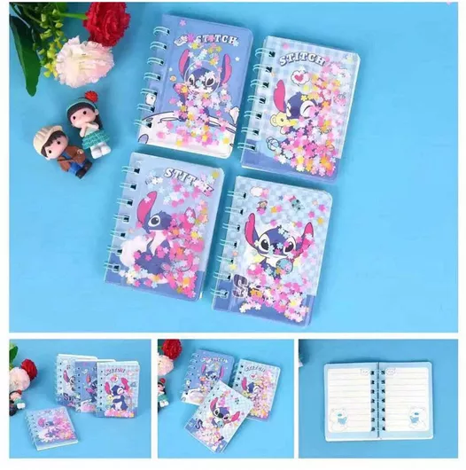 Σημειωματάριο Stitch Νερό 11x8 εκ 4 Σχέδια 1 Τεμάχιο
