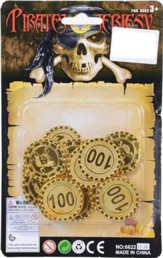 Αποκριάτικο Αξεσουάρ Χρυσό από Πλαστικό 1τμχ.