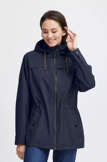 Fransa Κοντό Γυναικείο Μπουφάν Χειμερινό σε Navy Blue