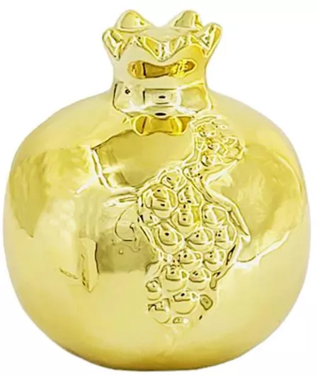 Γούρι Ρόδι Ροζ Κεραμικό 6.5x7cm