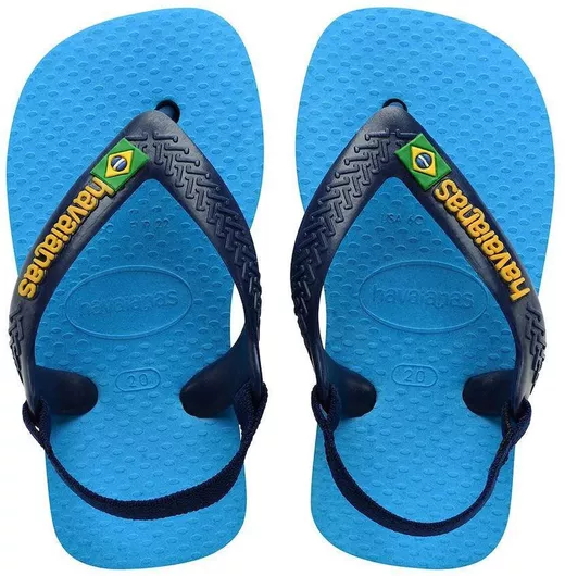 Havaianas Παιδικές Σαγιονάρες Flip Flops Μπλε Baby Brasil Logo II