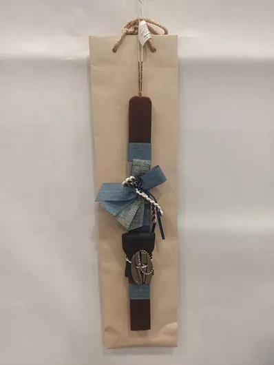 Πασχαλινή Λαμπάδα Στρογγυλή Χειροποίητη