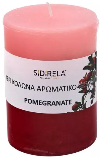 Κερί Αρωματικό Pomegranate 7x9.5εκ Sidirela Ε-2006