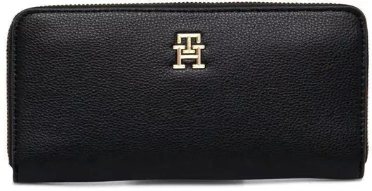 Γυναικείο Πορτοφόλι Tommy Hilfiger Th Soft Μεγάλο Μαύρο