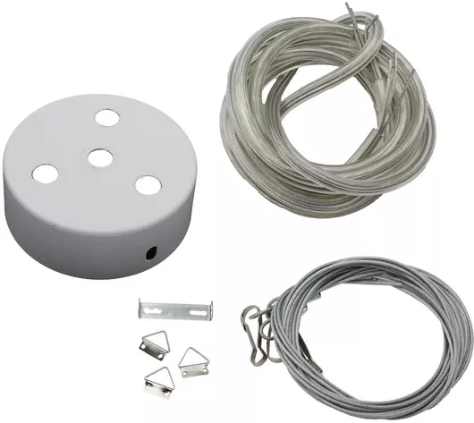 Σετ Αναρτησης 1,5μ Πλαφονιερες Λευκο