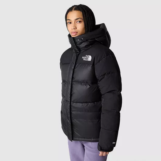 The North Face Himalayan Κοντό Γυναικείο Puffer Μπουφάν Αδιάβροχο & Αντιανεμικό Χειμερινό Μαύρο
