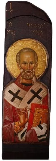 Ξύλινη Εικόνα Άγιος Νικόλαος Ν8 20x8cm