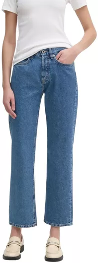 Pepe Jeans Γυναικείο Τζιν Παντελόνι Ίσιας Γραμμής Μπλε