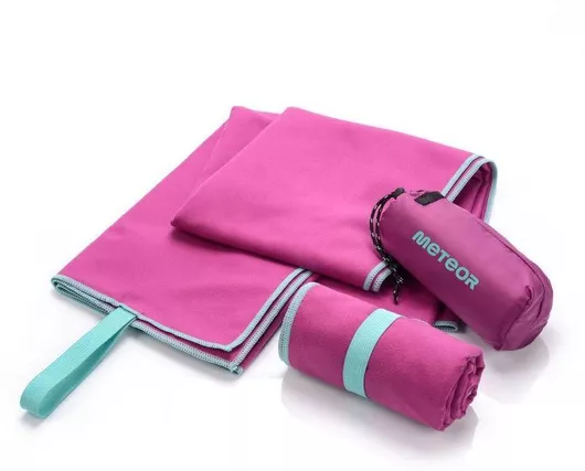 Πετσέτα Γυμναστηρίου Meteor με Μικροΐνες Ροζ