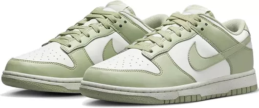 Nike Dunk Low Γυναικεία Sneakers Olive Aura / Coconut Milk / White Sail