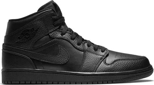 Jordan Air Jordan 1 Retro Mid Ανδρικά Μποτάκια Μαύρο