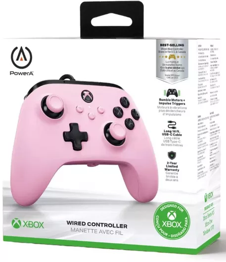 PowerA Ενσύρματο Gamepad για PC/Xbox One/Xbox Series Ροζ