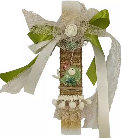 Λαμπάδα Πλακέ Χειροποίητη Αρωματική  Μεταλλικό Πουλάκι Κρεμαστό, [Κατασκευαστής], [MPN], Διαστάσεις, Ποσότητα, Χρώμα