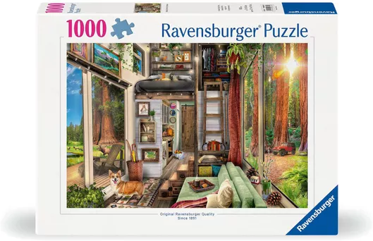 Redwood Forest Tiny House Puzzle 2D 1000 Κομμάτια