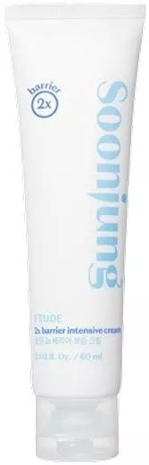 Κρέμα Προσώπου Etude Soon Jung 2x Barrier για Ενυδάτωση & Ακμή με Πανθενόλη & Centella Asiatica 60ml