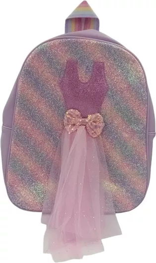 Παιδική Τσάντα Πλάτης Φόρεμα Στρας Τούλι 32χ25χ8cm