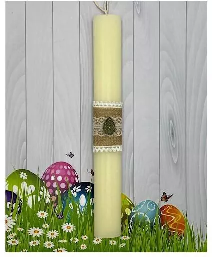 Πασχαλινή Λαμπάδα Στρογγυλή