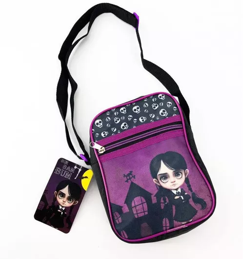 Παιδική Τσάντα Ώμου Wednesday Μαύρο Μοβ