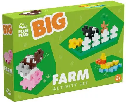 Τουβλάκι Plus Plus Εκπαιδευτικά Farm για 2+ Ετών 40τμχ.