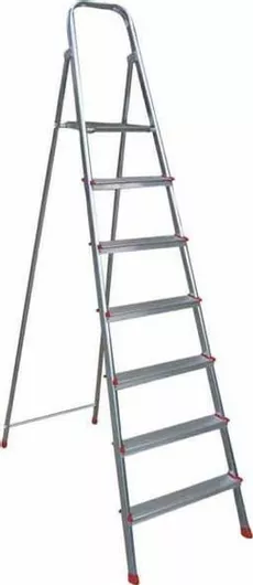 Σκάλα Profal Mix Αλουμινίου & Σιδήρου με 7+1 Σκαλοπάτια 151cm