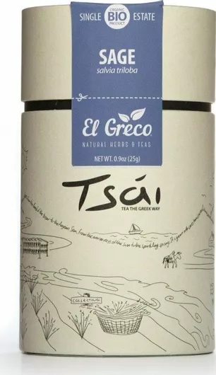 El Greco Sage Single Estate Organic Sage (Φασκόμηλο) 25g