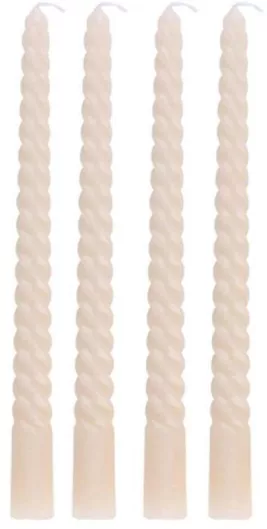 Atmosphera Διακοσμητικό Κερί Κηροπηγίου 25cm 4τμχ. Εκρού