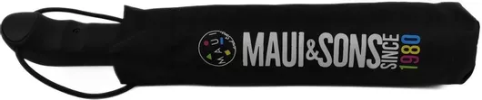 Ομπρέλα Βροχής Maui & Sons Αντιανεμική Αυτόματη Σπαστή Μαύρο