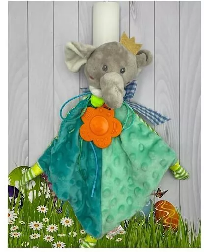 Πασχαλινή Λαμπάδα Στρογγυλή Λευκό