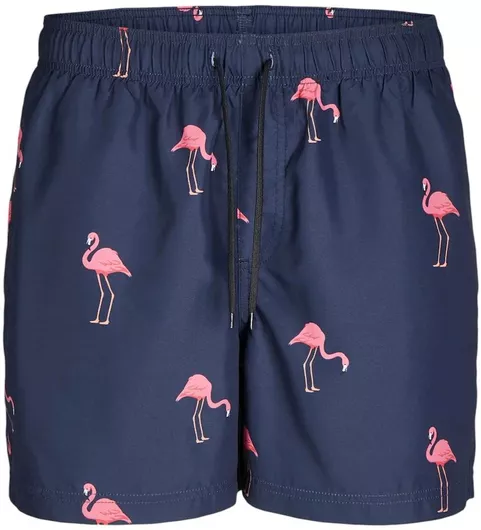 Jack & Jones Ανδρικό Μαγιό Σορτς Navy Blazer Blue με Σχέδια