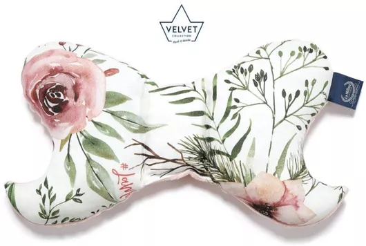 Μαξιλαράκι Καροτσιού La Millou Ροζ Organic Jersey Angel's Wings Wild Blossom Velvet