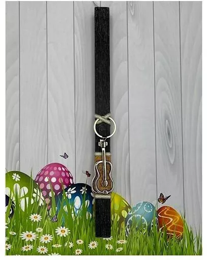 Πασχαλινή Λαμπάδα Στρογγυλή Μαύρο