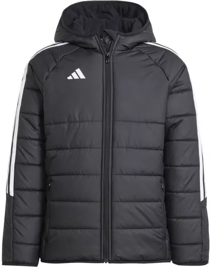 adidas Παιδικό Μπουφάν Αθλητικό με Κουκούλα Μαύρο
