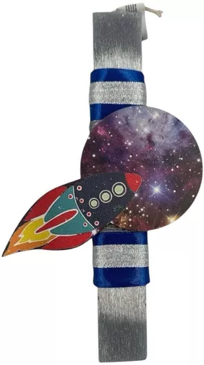 Λαμπάδα Πλακέ Χειροποίητη Αρωματική, Ξύλινο Καδράκι, Πύραυλος, manufacturer, mpn, διαστάσεις, τεμάχια, χρώμα