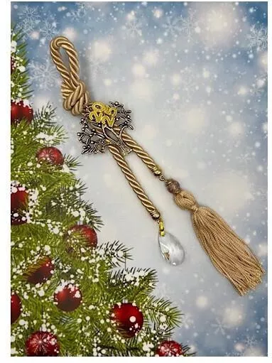 Γούρι 2025 Χρυσό Δέντρο Ζωής Κρεμαστό 20cm