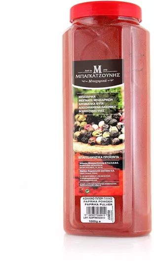 Πιπέρι Κόκκινο Γλυκό 120asta Pet Βάζο 1000γρ.