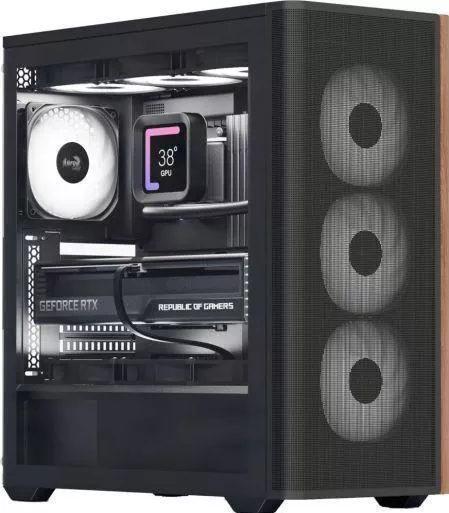 Κουτί Υπολογιστή Aerocool D501A V2 Gaming Midi Tower με Πλαϊνό Παράθυρο & RGB Φωτισμό Μαύρο