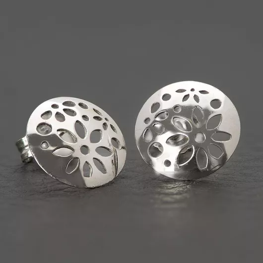 Σκουλαρίκι Tasoulis Jewellery CollectionΛευκόχρυσο 14Κ